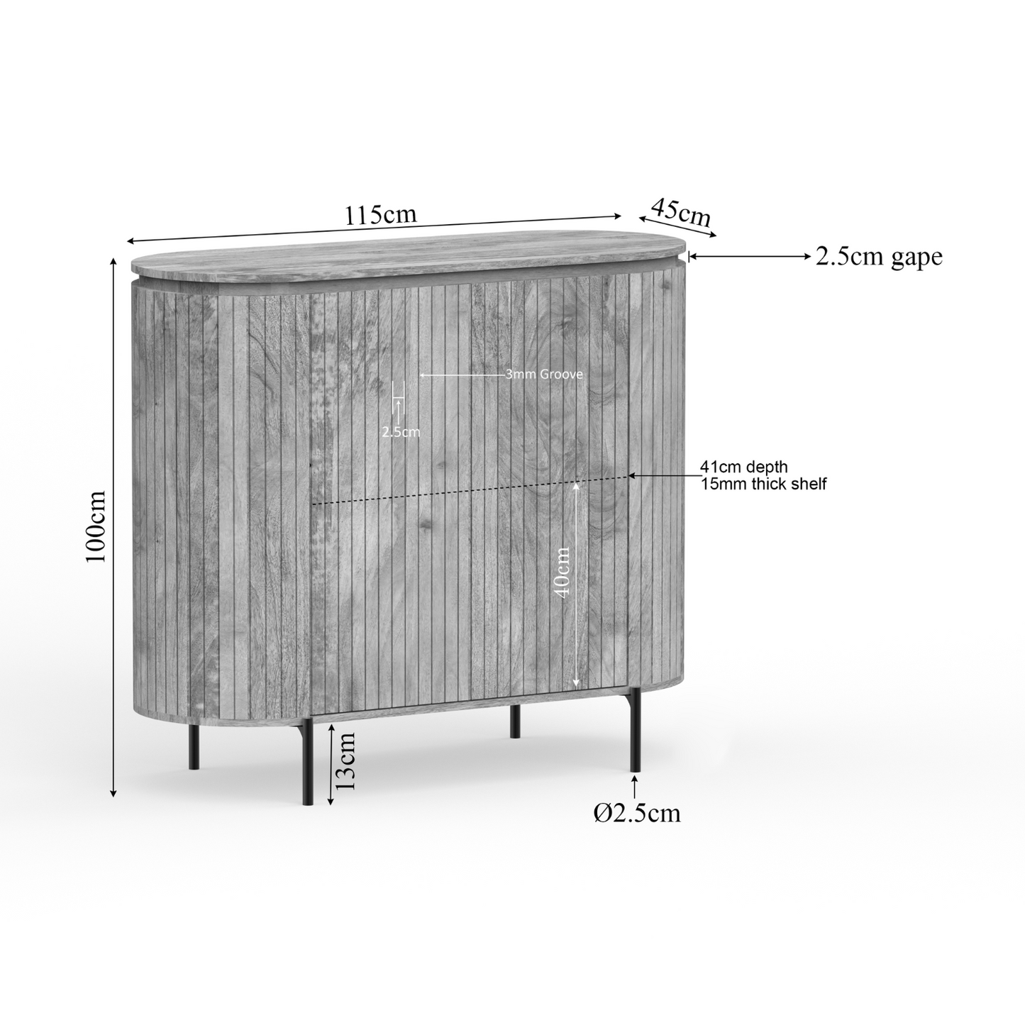 Kommode Solana Natur 115 - lefurn.de