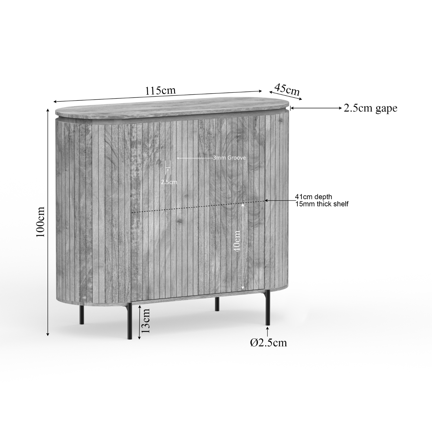 Kommode Solana Natur 115 - lefurn.de