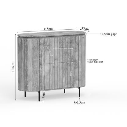 Kommode Solana Taupe 115 - lefurn.de