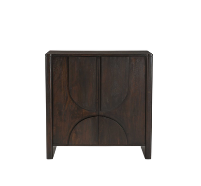 Moderne Kommode Zano 80 von lefurn.de mit 4 Schubladen und minimalistischer Holzoptik, ideale Stauraumlösung für Wohnzimmer.