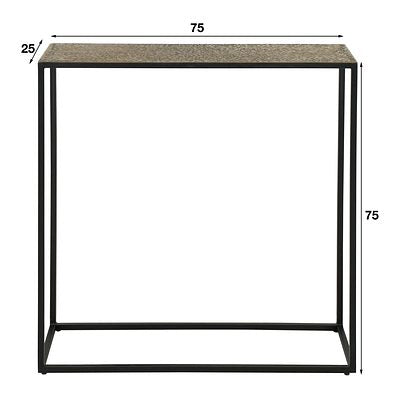 Konsolentisch Meran von lefurn.de, eleganter Tisch mit Holzplatte und stilvollem Design für Flur oder Wohnzimmer