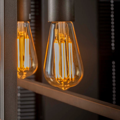 Leuchtmittel Glühbirne 8450 von lefurn.de, klarer Glaskörper mit E27-Fassung, ideal für wohnliche Beleuchtung