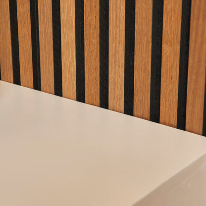 Helles Lowboard Brussel Sand 200 von lefurn.de mit modernem Design und Stauraum, Blickfang im Wohnzimmer.