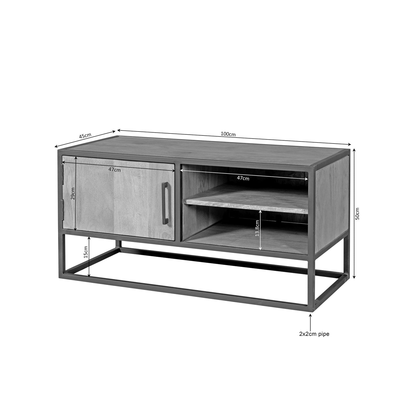 Lowboard Dakota 100 - lefurn.de