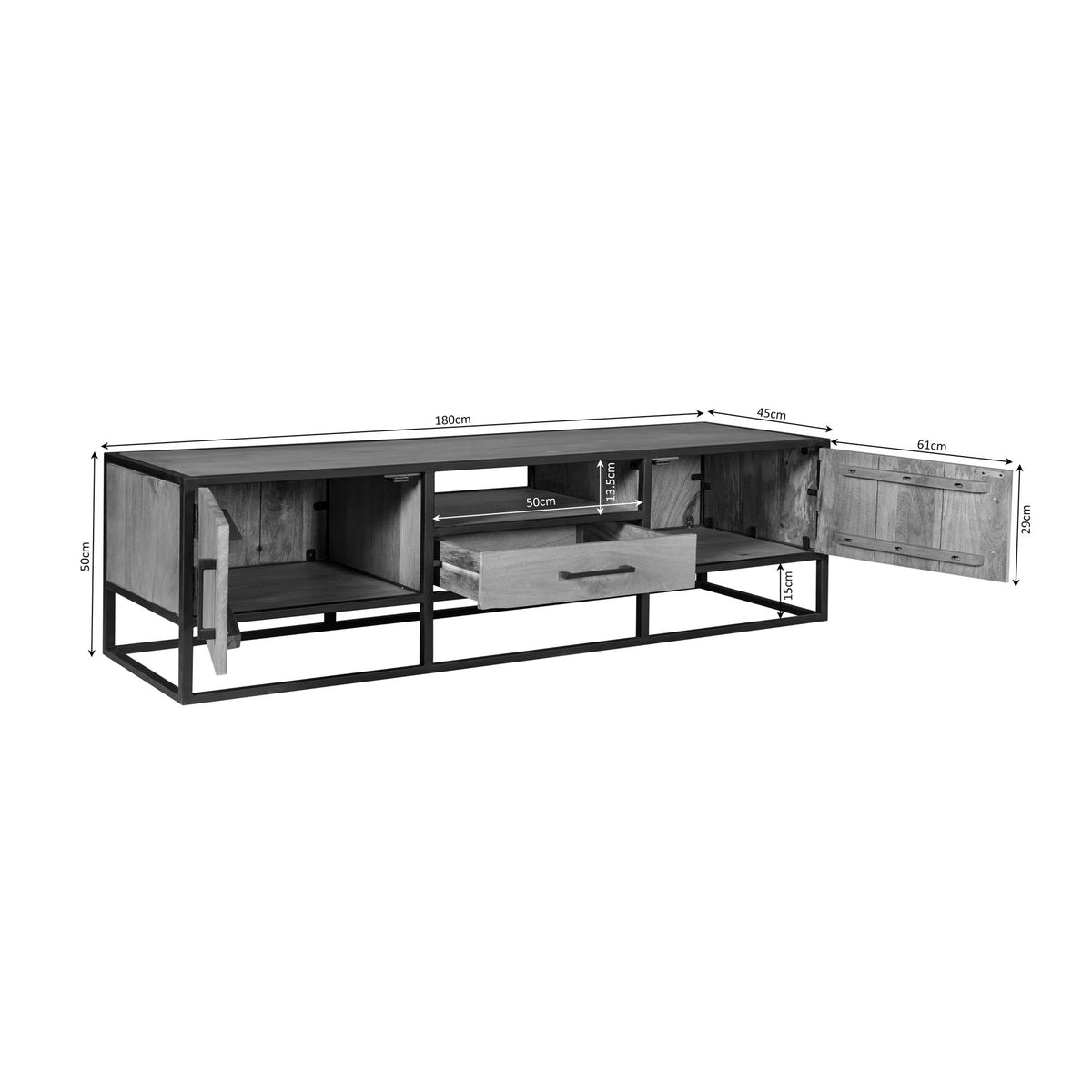 Lowboard Dakota 180 - lefurn.de