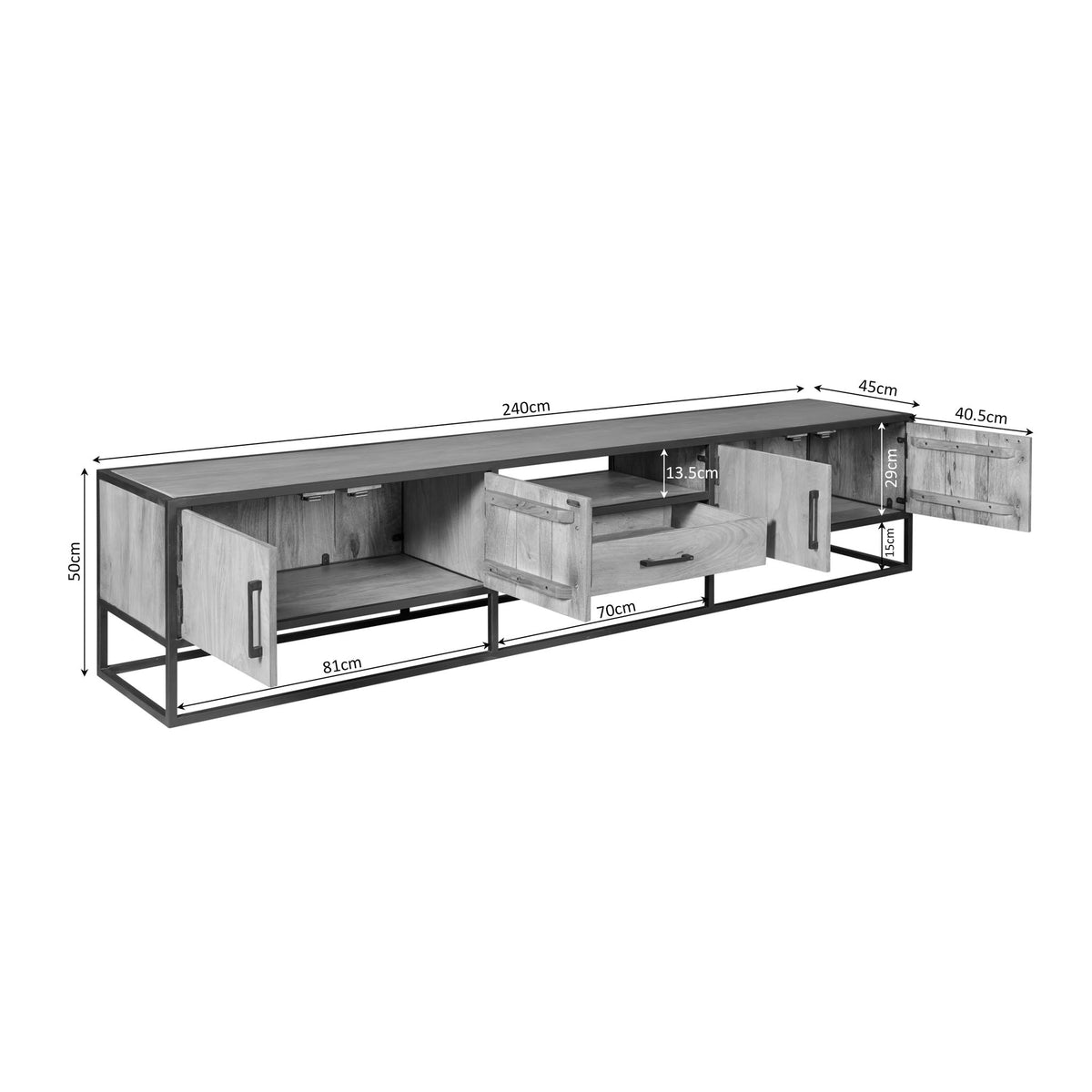 Lowboard Dakota 240 - lefurn.de