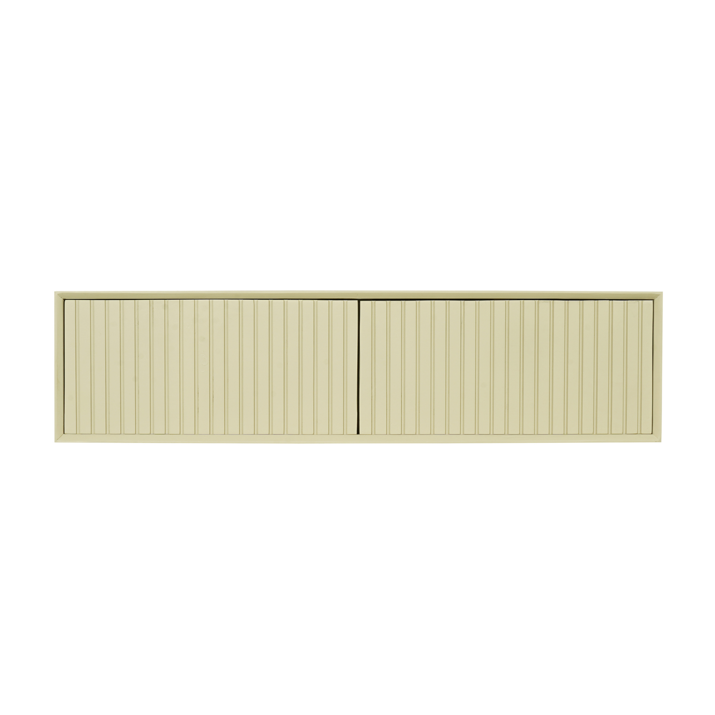 Helles Lowboard Madison Sand von lefurn.de, mit Stauraum und modernem Design, auf Holzfußboden stehend