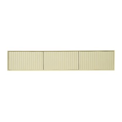 Moderner Lowboard Madison Sand 160 cm von lefurn.de mit stilvollem Design und praktischem Stauraum.