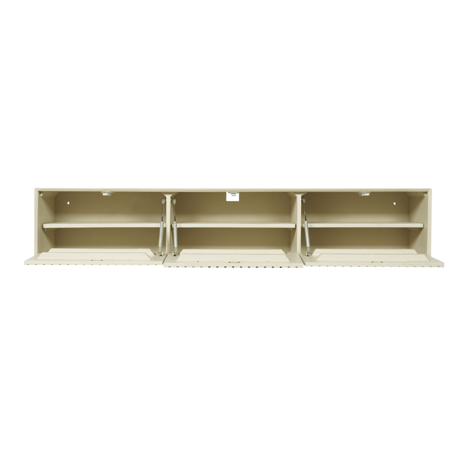 Helles Lowboard Madison Sand 160 S von lefurn.de mit Stauraum, modernes Design, Holzoptik, für Wohnzimmer geeignet
