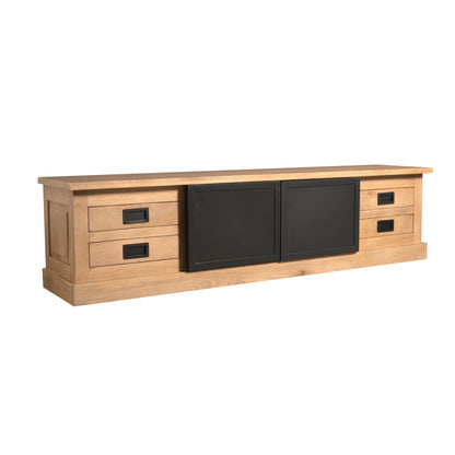 Moderner Lowboard Noa 200 von lefurn.de mit stilvollem Design, aus Holz gefertigt und mit Stauraum für Wohnzimmer.
