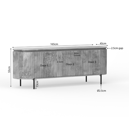Lowboard Solana Natur 165 - lefurn.de