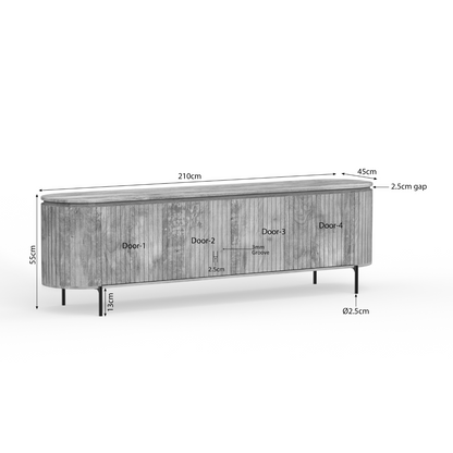 Lowboard Solana Natur 210 - lefurn.de