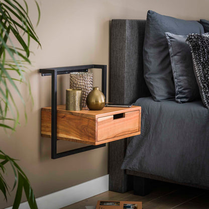 Moderner Nachtschrank Air von lefurn.de mit schlichtem Design und Stauraum, ideal für Schlafzimmer.