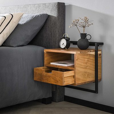 Nachtschrank Air Solid von lefurn.de, moderner Nachtschränk für Schlafzimmer mit elegantem Design und Stauraum.