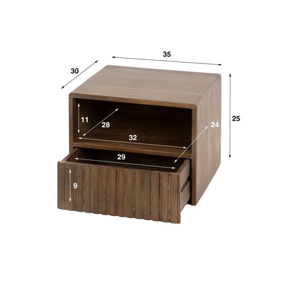 Nachtschrank Carve Open - lefurn.de
