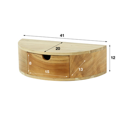 Moderner Nachtschrank Curve von lefurn.de mit glatten Oberflächen und praktischem Stauraum, ideal für Schlafzimmer.