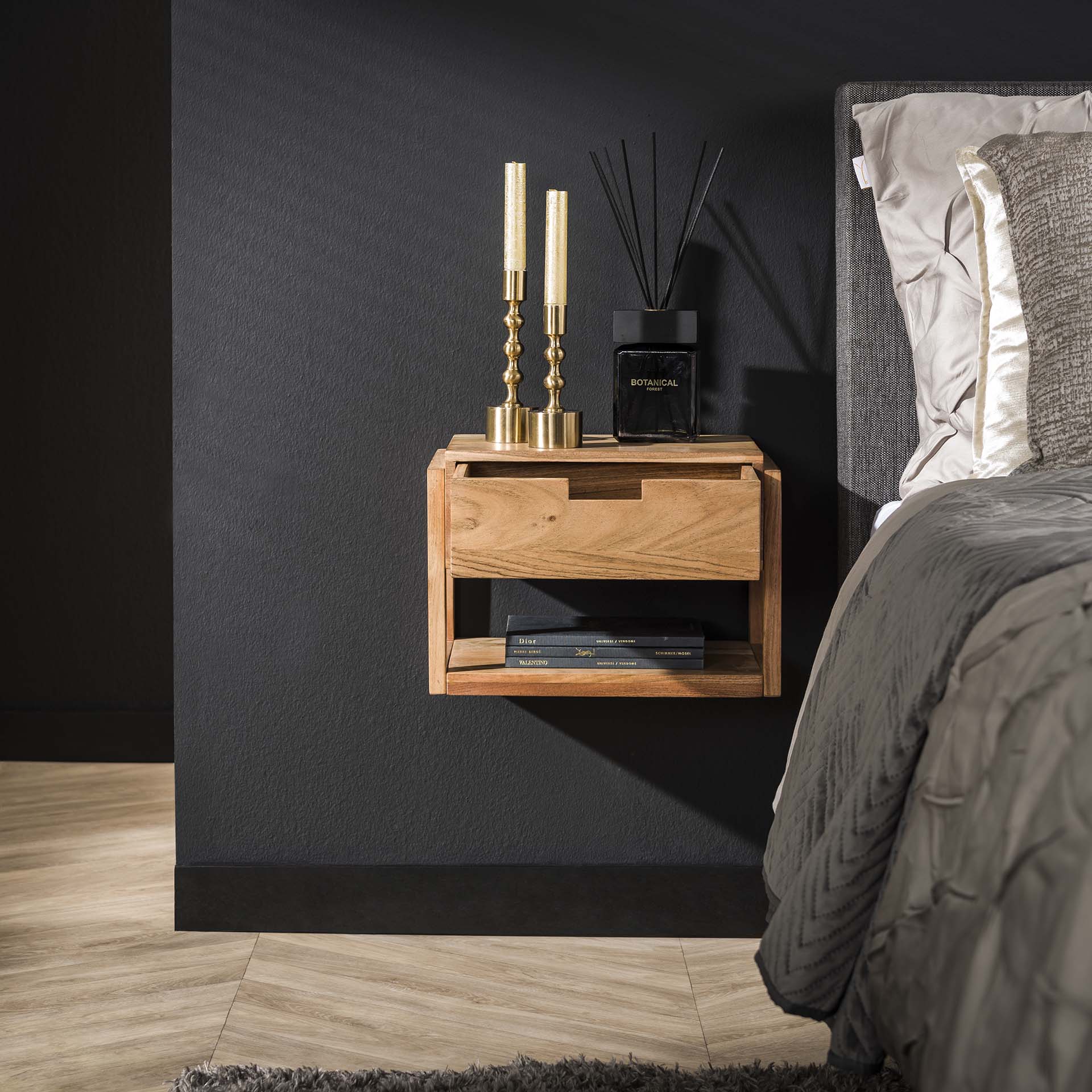 Nachtschrank Holzgestell 1SK - lefurn.de