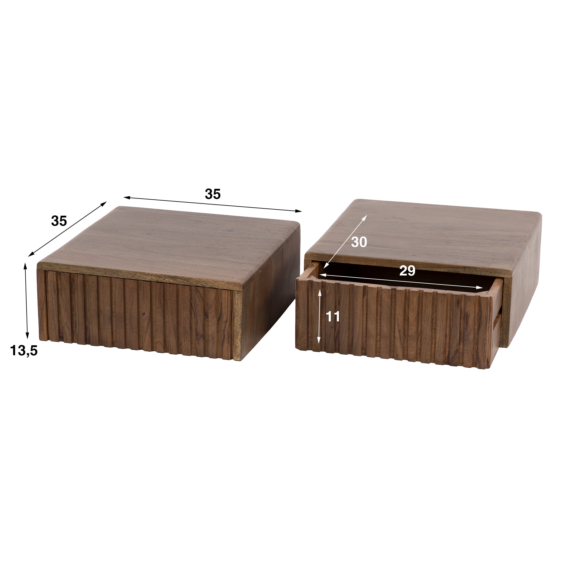 Nachtschrank Set Carve - lefurn.de