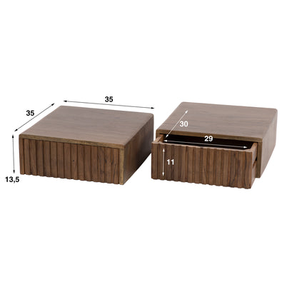 Nachtschrank Set Carve - lefurn.de