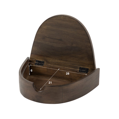 Zwei Nachtschränke im Set Cove von lefurn.de, modernes Design mit Holzoberflächen und Stauraum, ideal für Schlafzimmer.