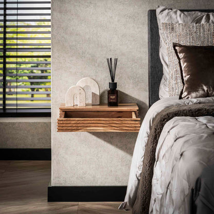 Nachtschrank Set aus mehreren Nachtschränken in modernem Design, von lefurn.de, mit Holzoberflächen und Stauraum