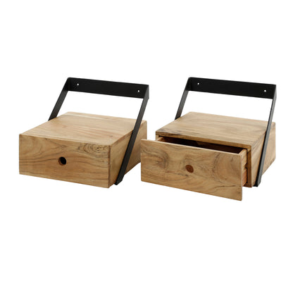 Zwei moderne Nachtschränke im Set, kleiner Nachtschrank im minimalistischen Design, von lefurn.de für Schlafzimmer.