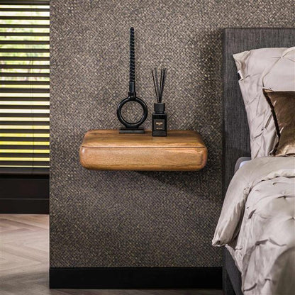 Moderner Nachtschrank Sleek von lefurn.de mit minimalistischem Design und praktischem Stauraum, abgebildet in hellgrauer Farbe.