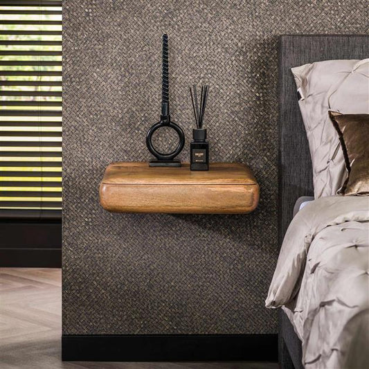 Moderner Nachtschrank Sleek von lefurn.de mit minimalistischem Design und praktischem Stauraum, abgebildet in hellgrauer Farbe.