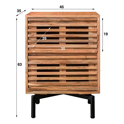 Moderner Nachtschrank Slide von lefurn.de mit stilvollem Design und praktischem Stauraum, ideal für Schlafzimmer.