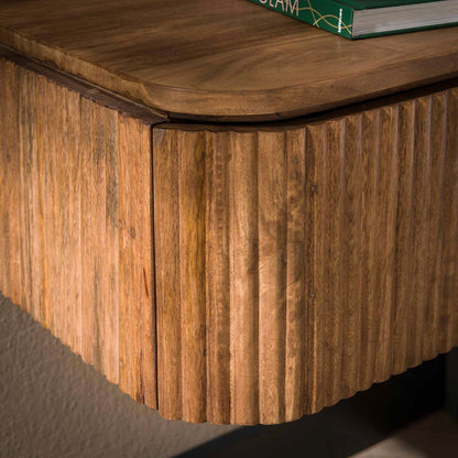 Nachtschrank Wave von lefurn.de aus Holz mit Schubladen und modernem Design, ideal für Schlafzimmermöbel.