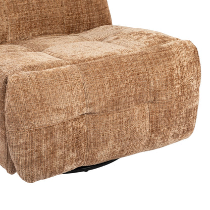 Bequemer Relaxsessel Chill Cinnamon von lefurn.de mit weichem Stoff und komfortabler Sitzfläche in warmem Farbton.