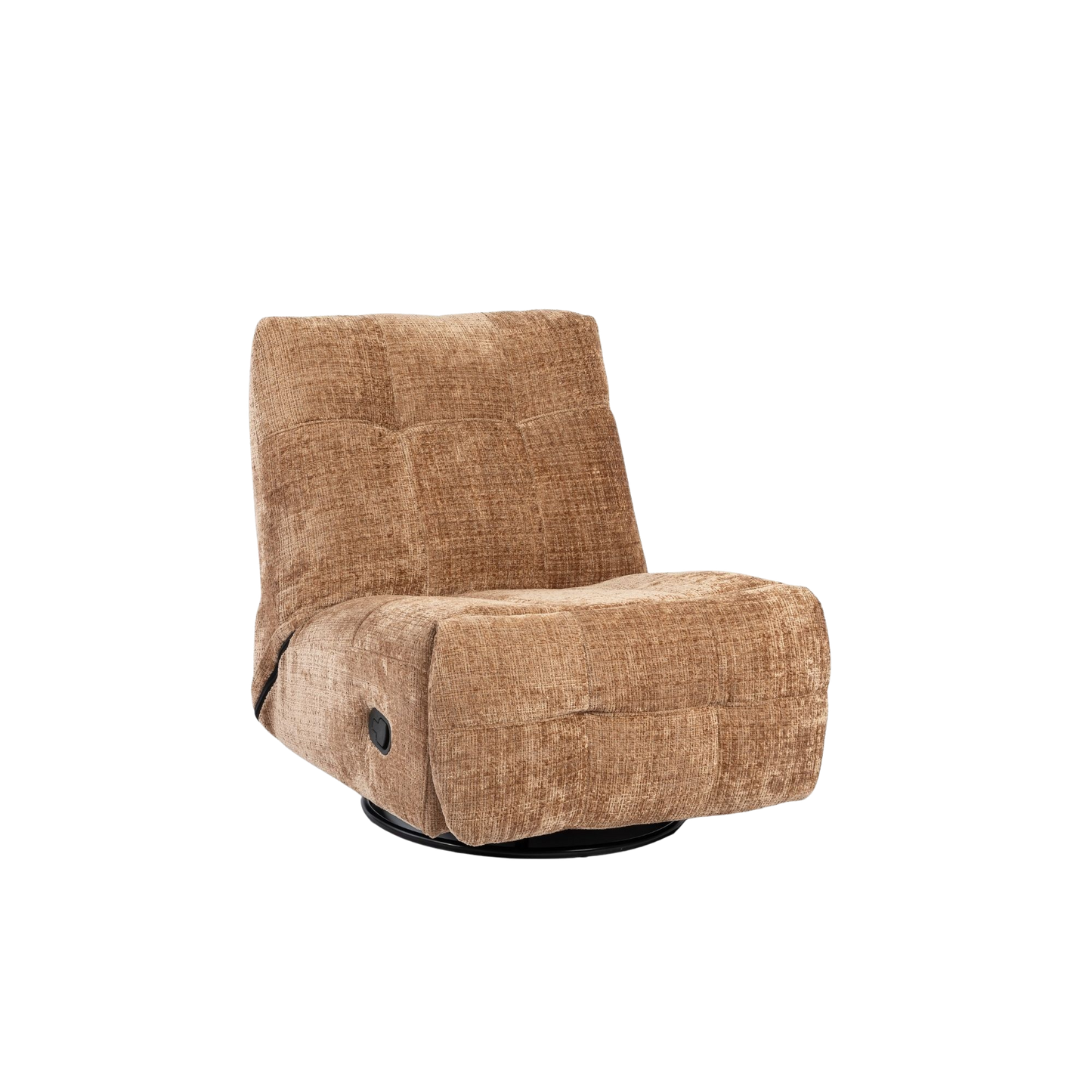 Bequemer Relaxsessel Chill Cinnamon von lefurn.de, gepolstert mit weichem Bezug in warmem Braunton, ideal zum Entspannen.