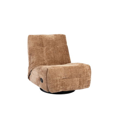Bequemer Relaxsessel Chill Cinnamon von lefurn.de, gepolstert mit weichem Bezug in warmem Braunton, ideal zum Entspannen.