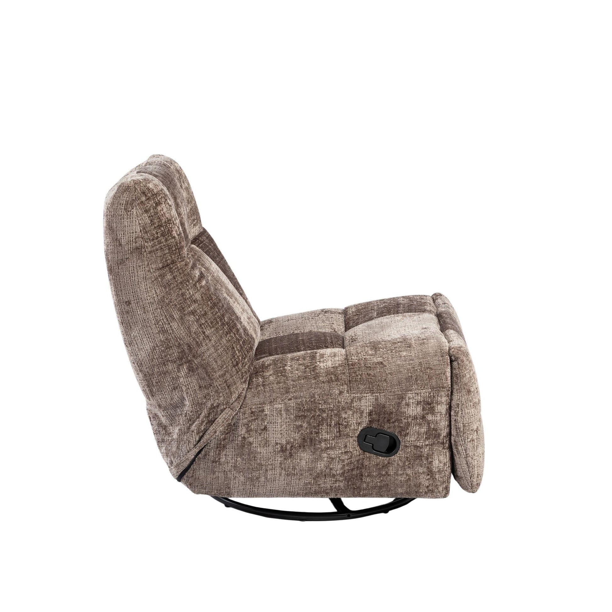 Bequemer Relaxsessel Chill Clay von lefurn.de mit weichem Stoff und moderner Sitzfläche, ideal für entspannte Momente.