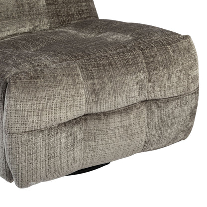 Grauer Relaxsessel Chill von lefurn.de mit bequemer Polsterung und modernen Design, ideal zum Entspannen und Relaxen.