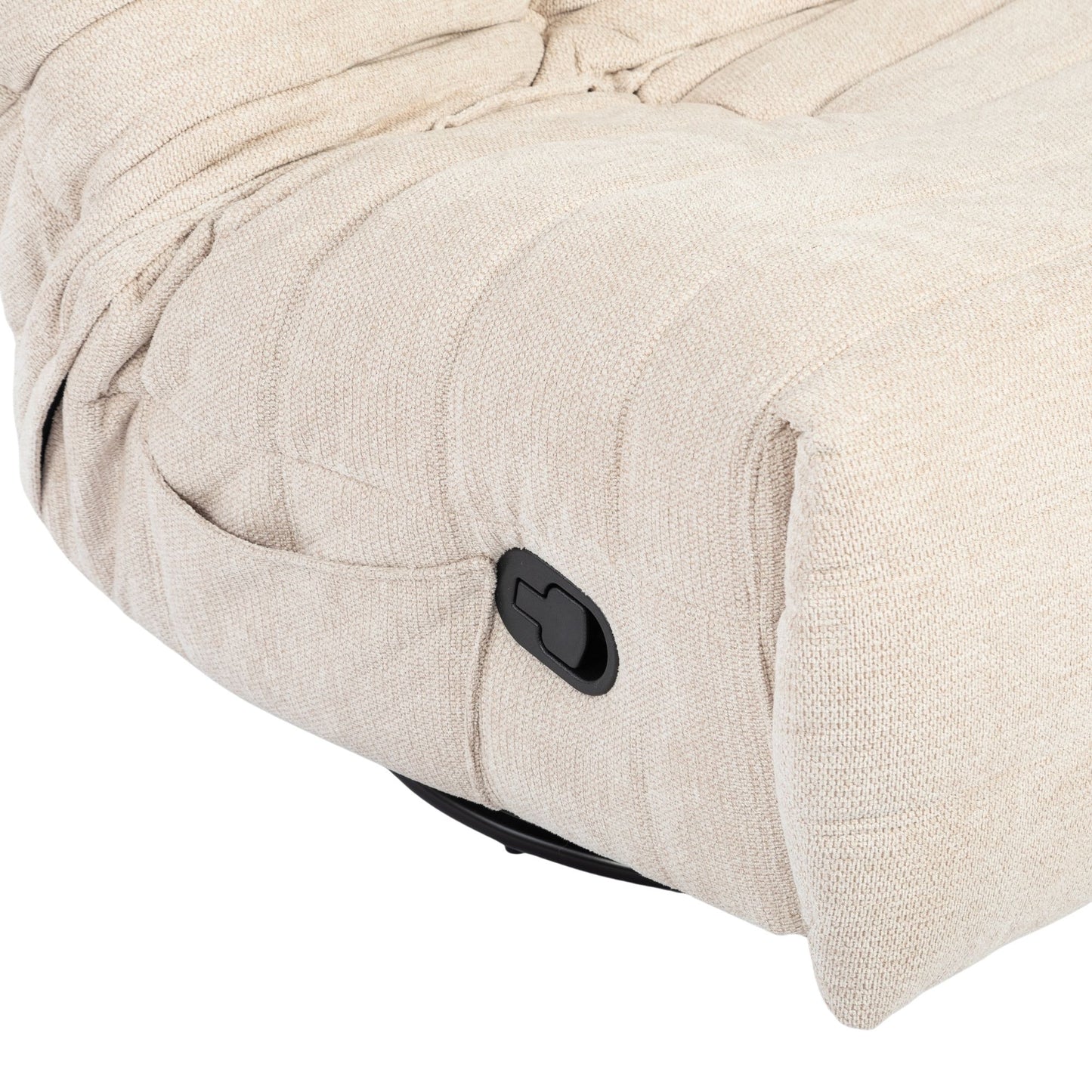 Beiger Relaxsessel Zen von lefurn.de mit bequemer Sitzfläche und stilvollem Design, ideal für entspannte Stunden.