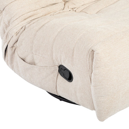 Beiger Relaxsessel Zen von lefurn.de mit bequemer Sitzfläche und stilvollem Design, ideal für entspannte Stunden.