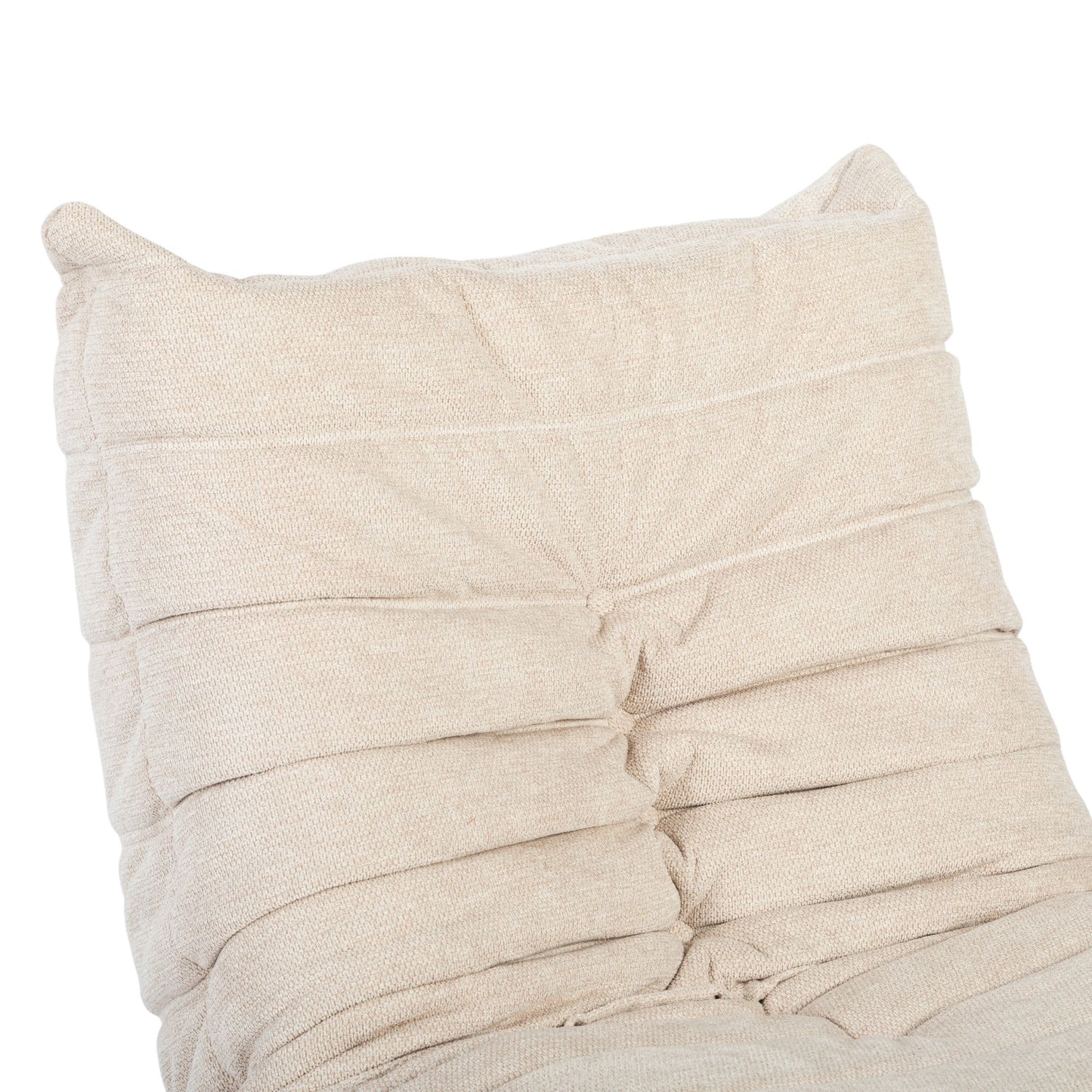 Beiger Relaxsessel Zen von lefurn.de mit bequemen Sitzpolstern und modernem Design, ideal für Entspannung im Wohnzimmer.