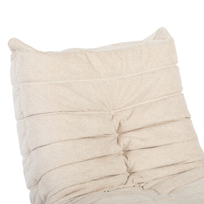 Beiger Relaxsessel Zen von lefurn.de mit bequemen Sitzpolstern und modernem Design, ideal für Entspannung im Wohnzimmer.