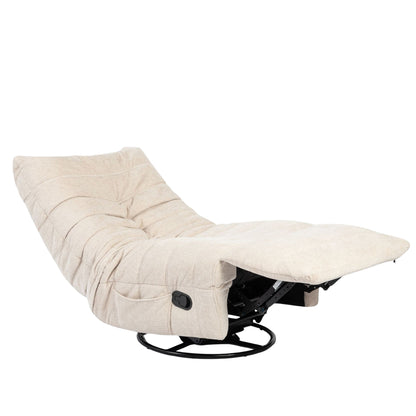 Beiger Relaxsessel Zen von lefurn.de mit bequemem Sitz und modernem Design, ideal für Entspannung im Wohnzimmer.