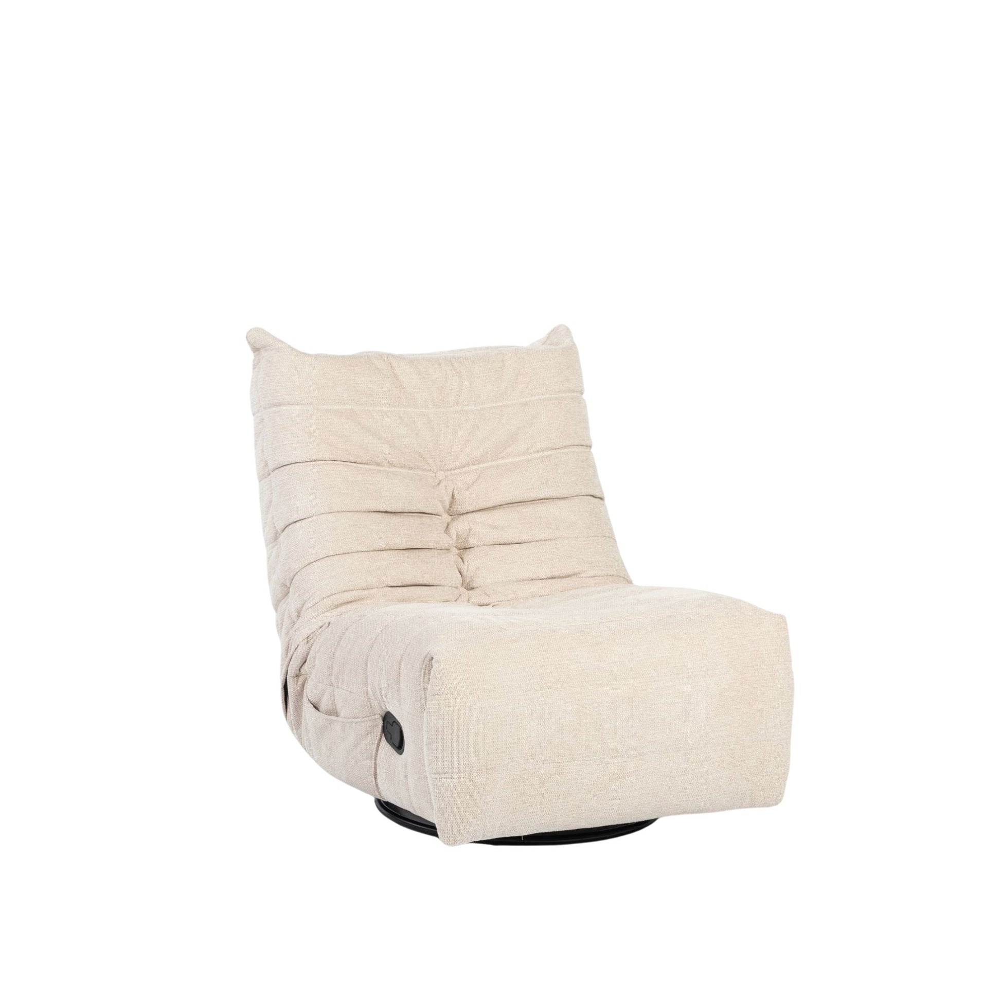 Beiger Relaxsessel Zen von lefurn.de mit bequemem Sitz und stilvollem Design, ideal für entspannte Stunden.