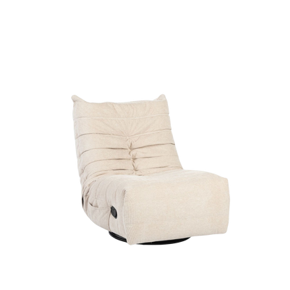Beiger Relaxsessel Zen von lefurn.de mit bequemen Sitz und stilvollem Design, ideal zum Entspannen.