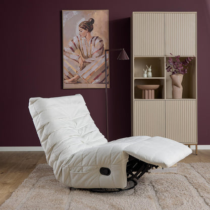Bequemer Relaxsessel Zen Naturel von lefurn.de mit komfortabler Sitzfläche und stilvollem Naturlook, ideal zum Entspannen.