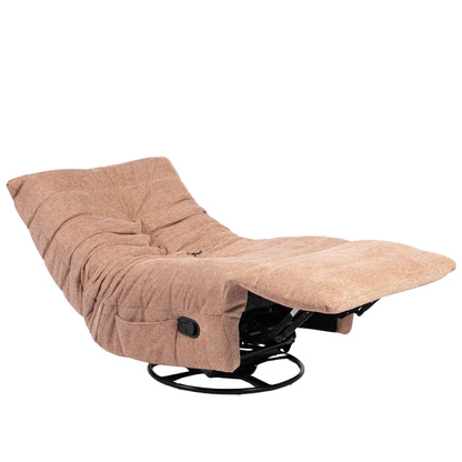 Bequemer Relaxsessel Zen Pink von lefurn.de mit weichem Stoff und modernem Design, ideal für entspannte Stunden.