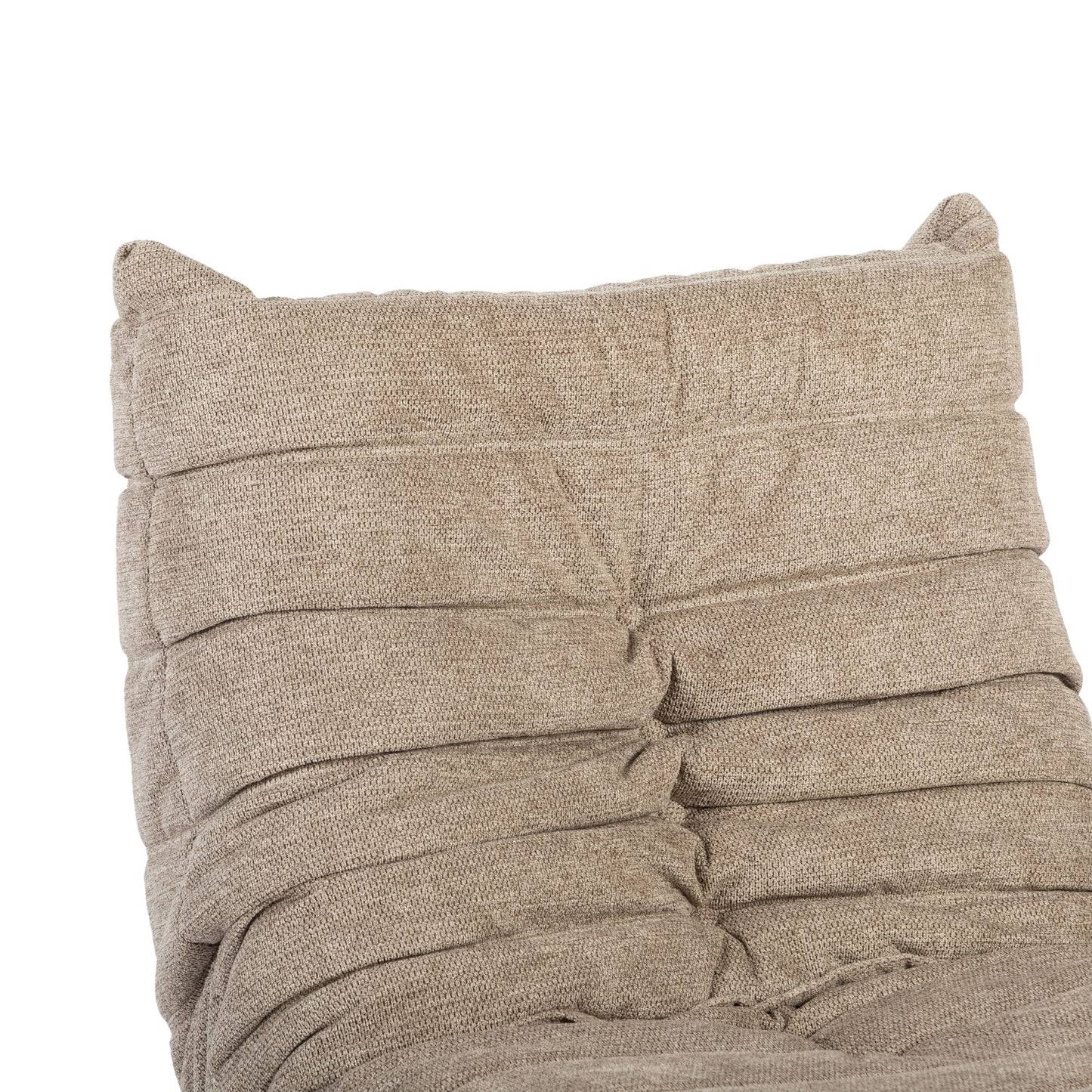 Bequemer Relaxsessel Zen in Taupe von lefurn.de mit weichem Stoff und komfortabler Sitzfläche.