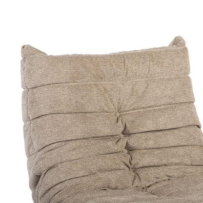 Bequemer Relaxsessel Zen in Taupe von lefurn.de mit weichem Stoff und komfortabler Sitzfläche.