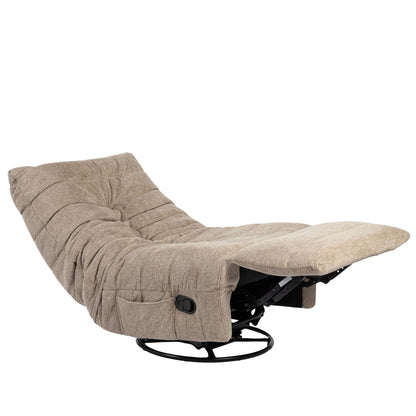 Bequemer Relaxsessel Zen in Taupe von lefurn.de mit weicher Polsterung und modernem Design.