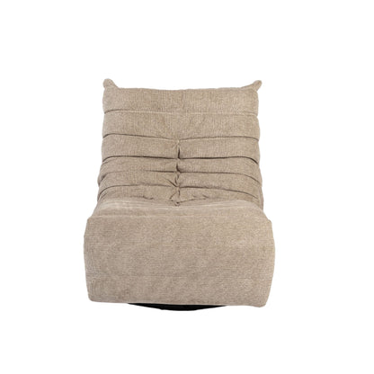 Bequemer Relaxsessel Zen in Taupe von lefurn.de mit weichem Bezug und komfortabler Sitzfläche.