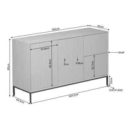 Sideboard Madison Braun 165 - lefurn.de