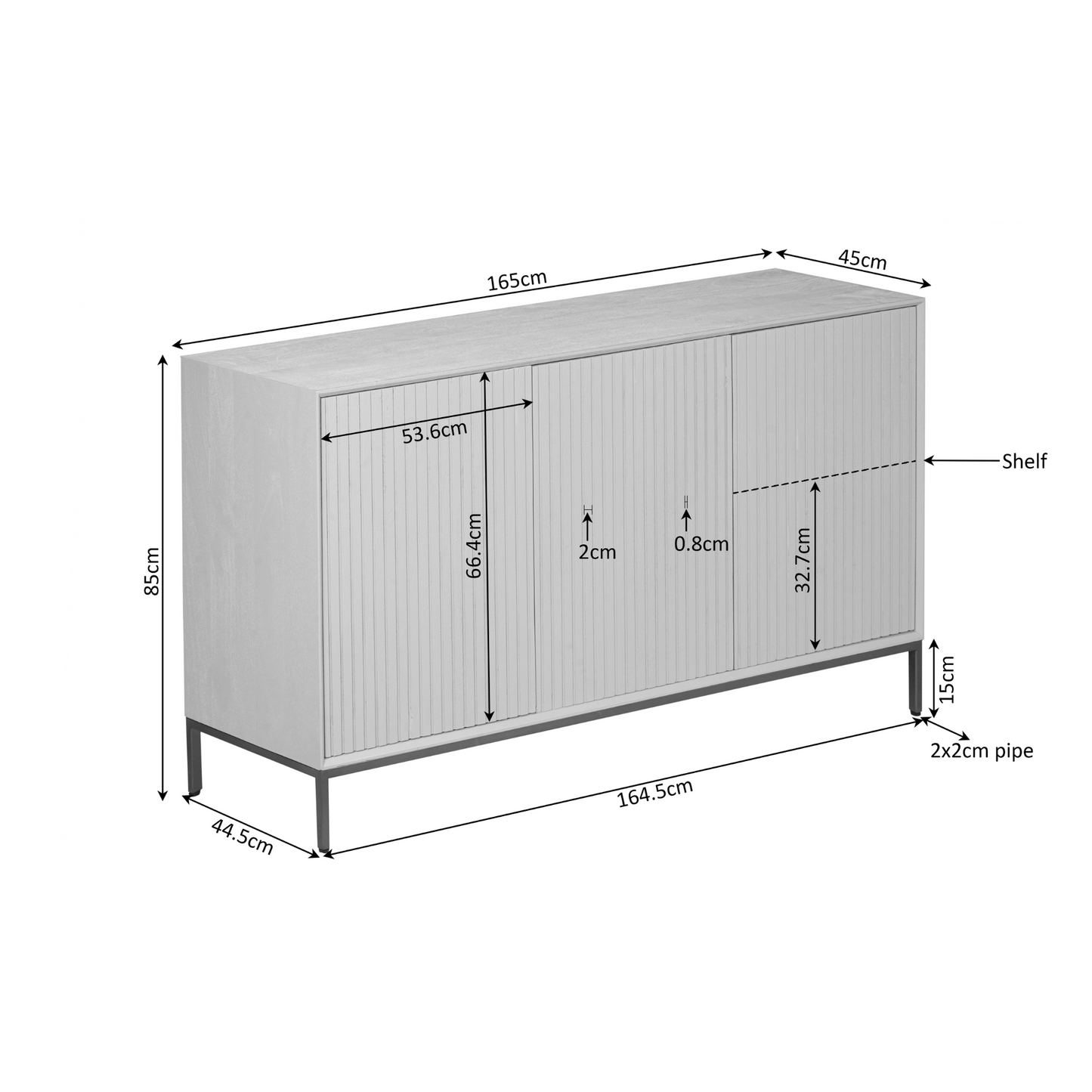 Sideboard Madison Natural 165 - lefurn.de